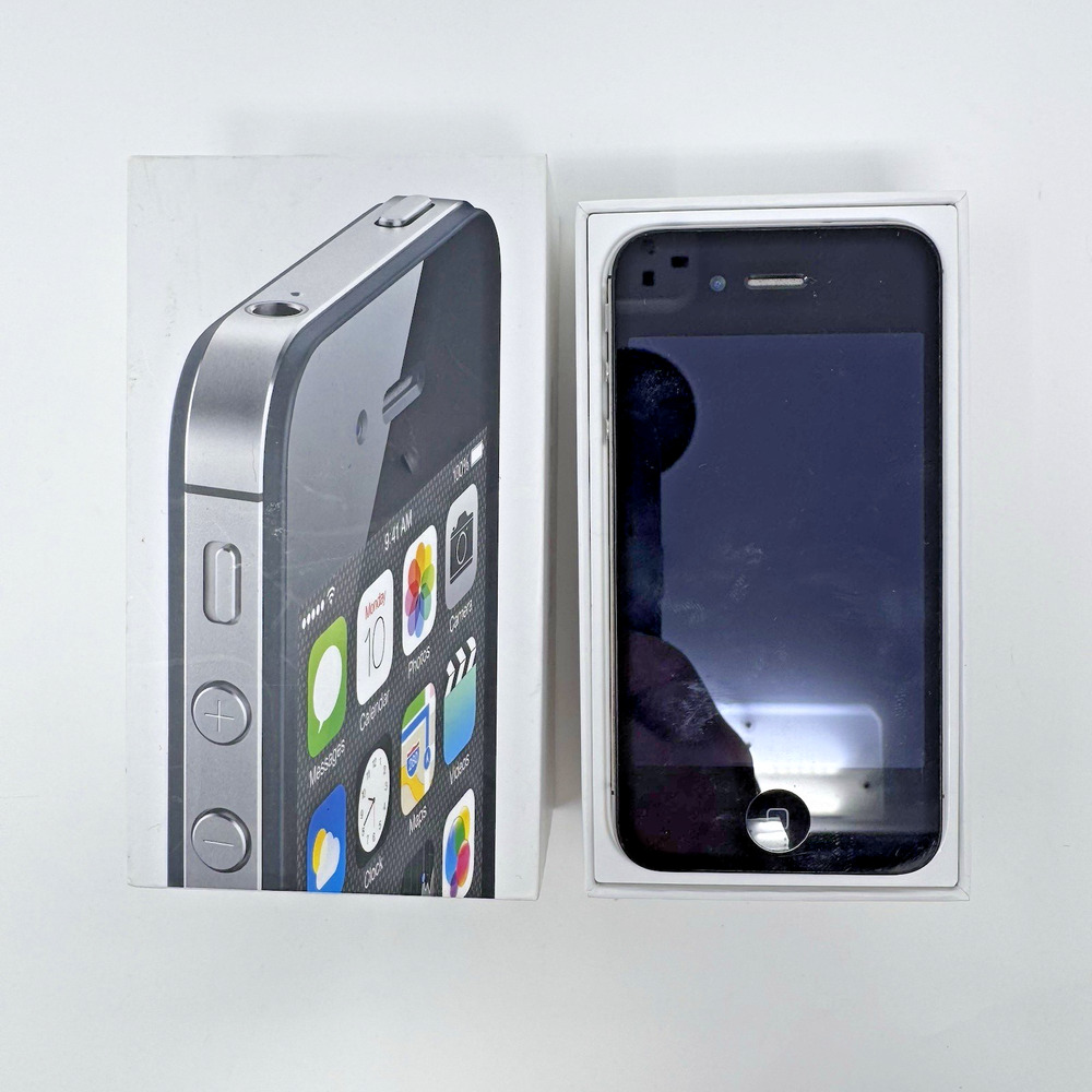 Apple iPhone 4S Black Model A1387 with Box Untested Flaws Pls Read